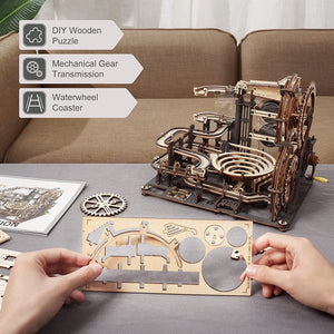 3D Wooden Puzzle Marble Night City