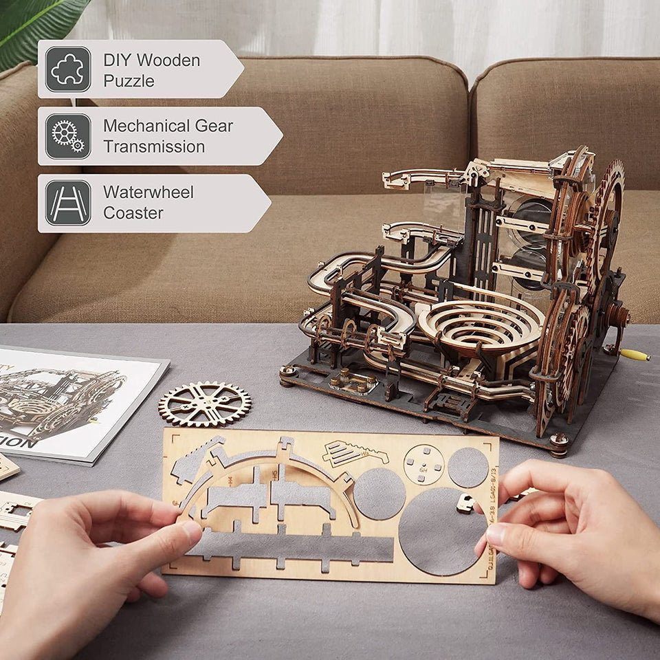 3D Wooden Puzzle Marble Night City