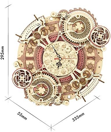 3D Wooden Puzzle Time Wall Clock