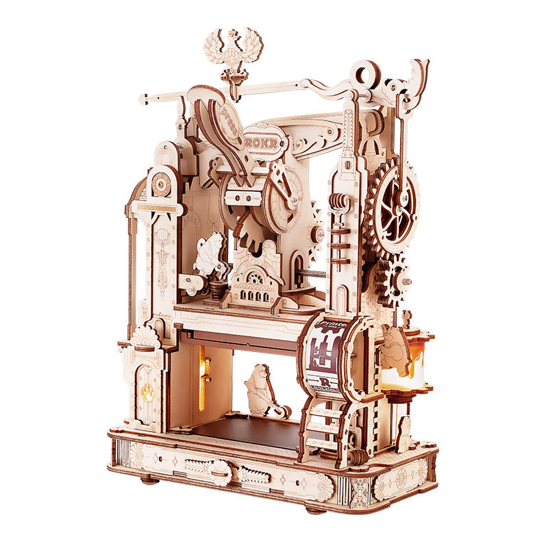 3D Wooden Puzzle Model Mechanical Gears