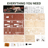 3D Wooden Puzzle Automatic Rifle AK-47