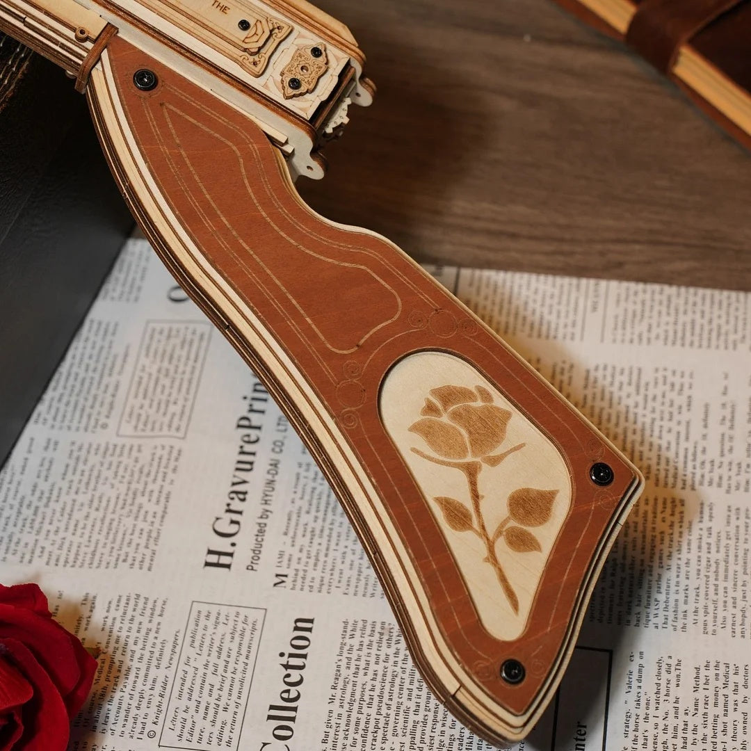 3D Wooden Puzzle Thompson Submachine Gun