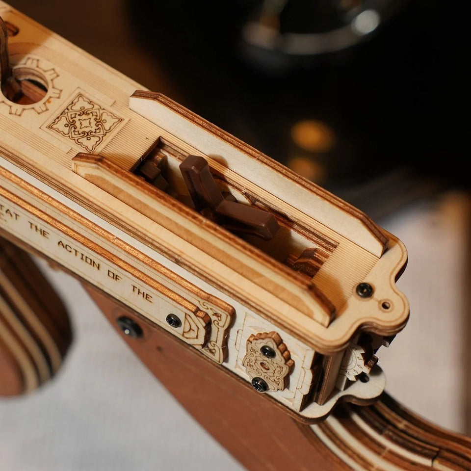3D Wooden Puzzle Thompson Submachine Gun