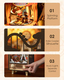 3D Wooden Puzzle Sunset Carnival Music Box With Lights