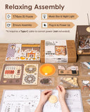 3D Wooden Puzzle Sunset Carnival Music Box With Lights