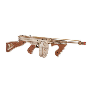 3D Wooden Puzzle Thompson Submachine Gun