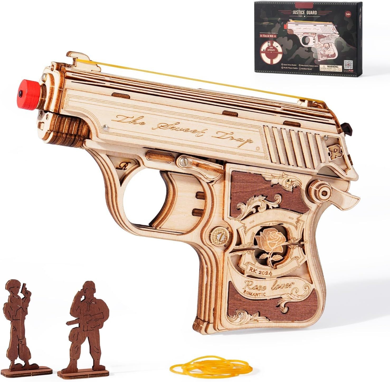 3D Puzzle Wooden Hideout Gun Mechanical Construction