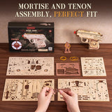 3D Puzzle Wooden Hideout Gun Mechanical Construction
