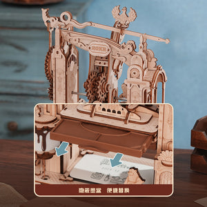 3D Wooden Puzzle Model Mechanical Gears