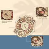 3D Wooden Puzzle Time Wall Clock