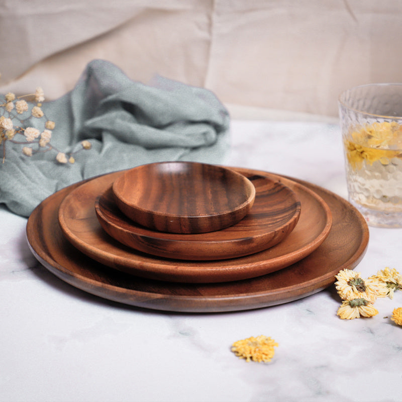 Wooden plate household snack plate
