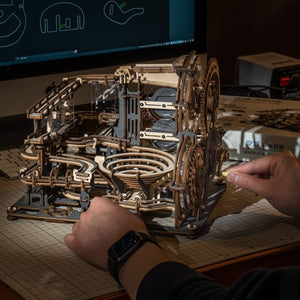 3D Wooden Puzzle Marble Night City