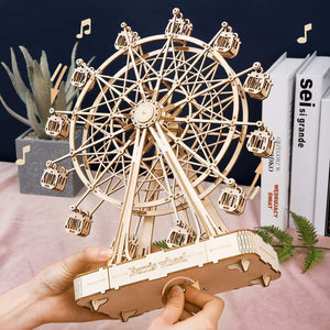 3D Puzzle Rotatable Ferris Wheel Model