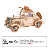 3D Wooden Puzzle Vintage Car/carriage Model