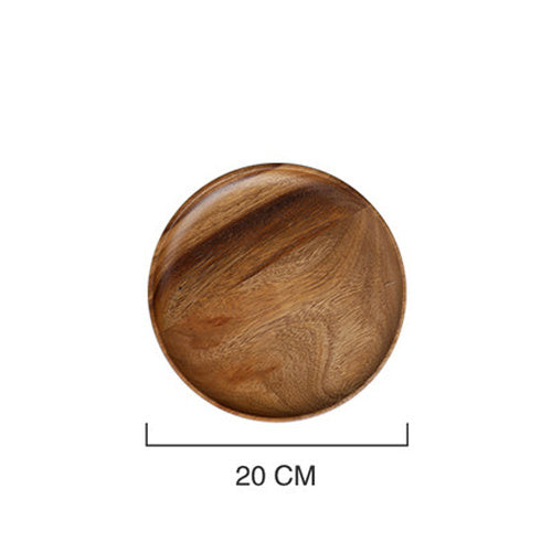 Wooden plate household snack plate
