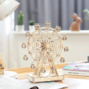 3D Puzzle Rotatable Ferris Wheel Model