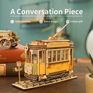 3D Wooden Puzzle Vintage Car/carriage Model