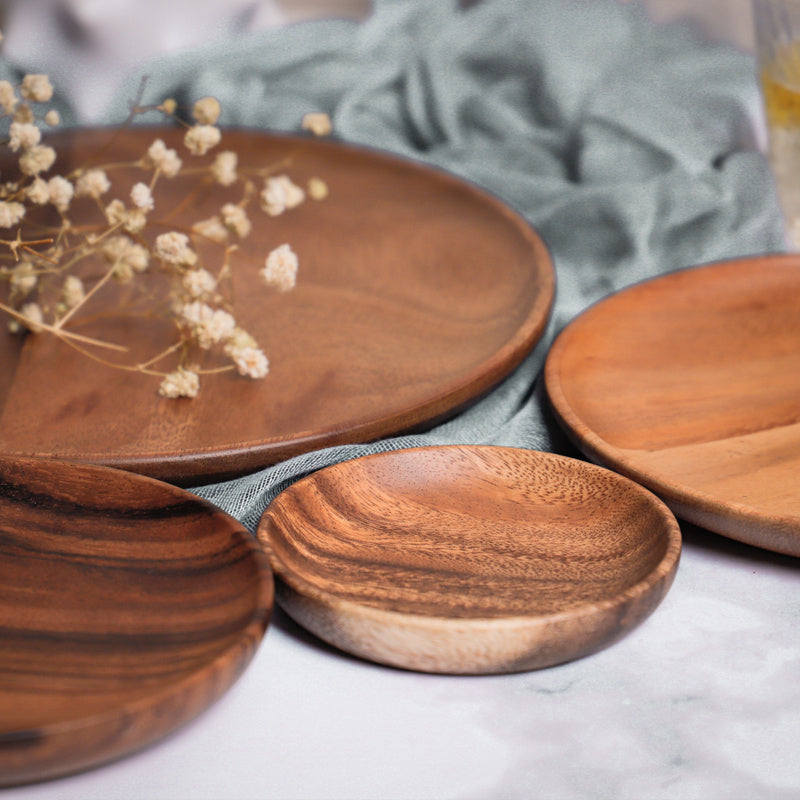 Wooden plate household snack plate