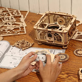 3D Wooden Puzzle Hand Crank Classic Gramophone