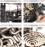 3D Wooden Puzzle Marble Night City