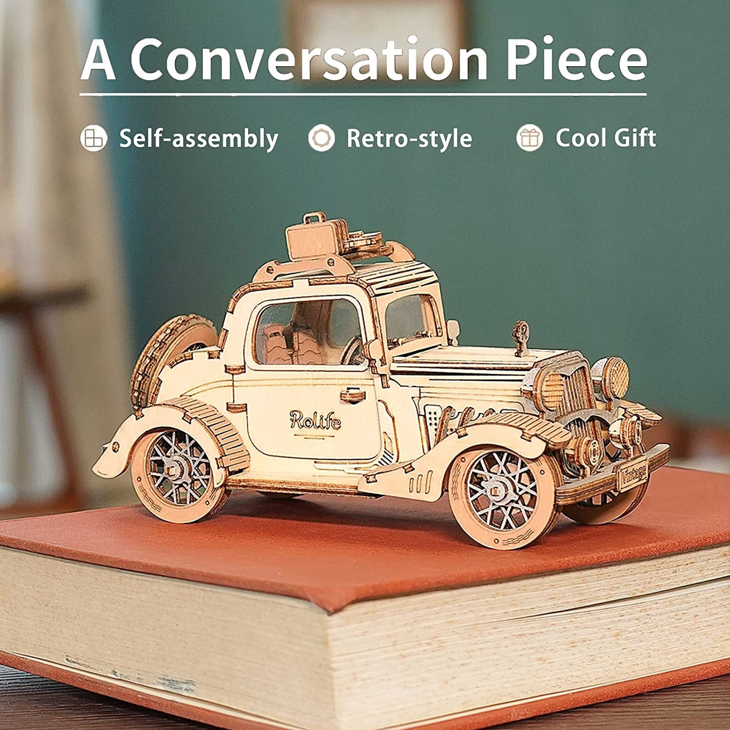 3D Wooden Puzzle Vintage Car/carriage Model