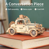 3D Wooden Puzzle Vintage Car/carriage Model