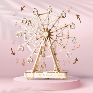 3D Puzzle Rotatable Ferris Wheel Model