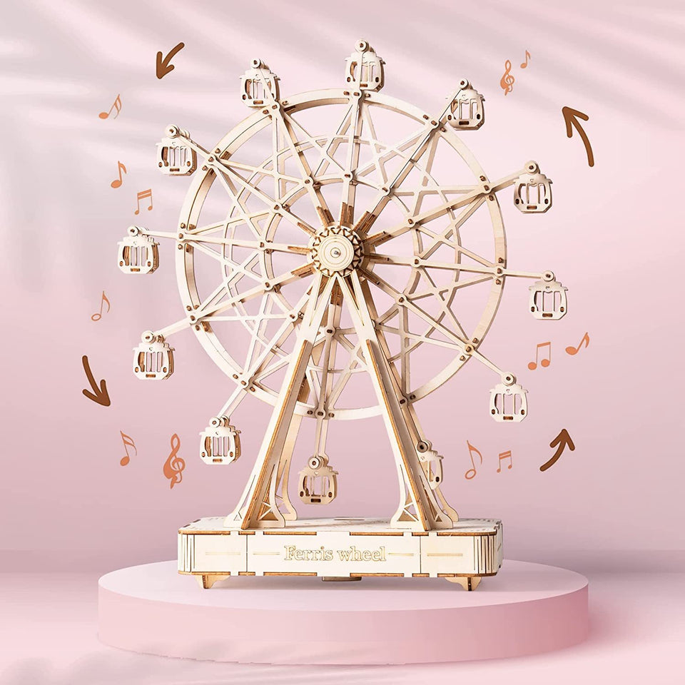 3D Puzzle Rotatable Ferris Wheel Model
