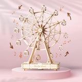 3D Puzzle Rotatable Ferris Wheel Model