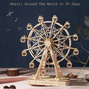 3D Puzzle Rotatable Ferris Wheel Model