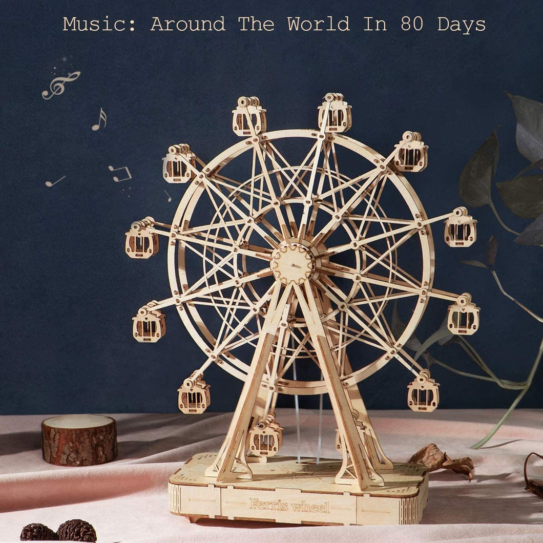 3D Puzzle Rotatable Ferris Wheel Model