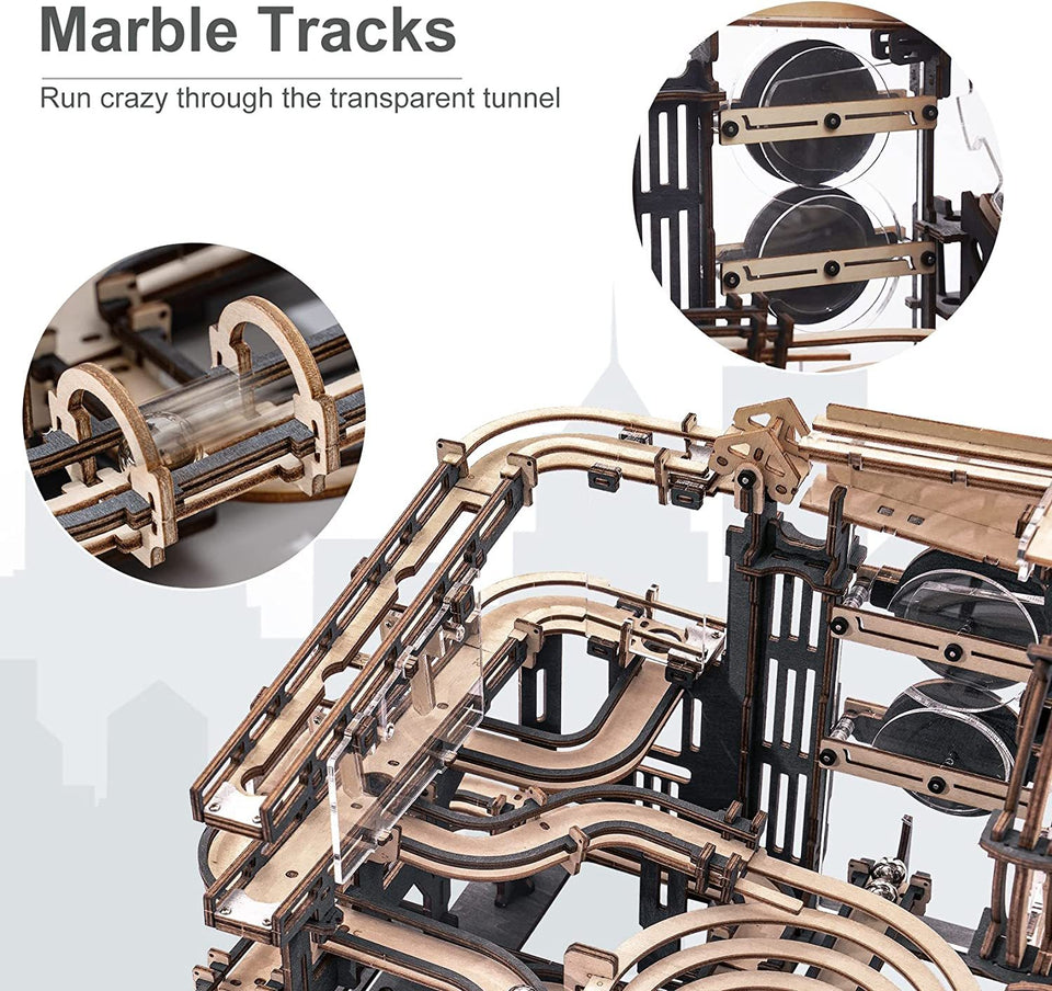 3D Wooden Puzzle Marble Night City