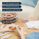 3D Wooden Puzzle Time Wall Clock