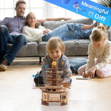 3D Wooden Puzzle Rotatable Mechanical Orrery