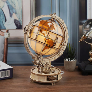 3D Wooden Puzzle Luminous Globe 180PCS Model