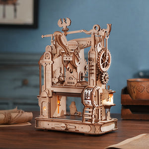 3D Wooden Puzzle Model Mechanical Gears