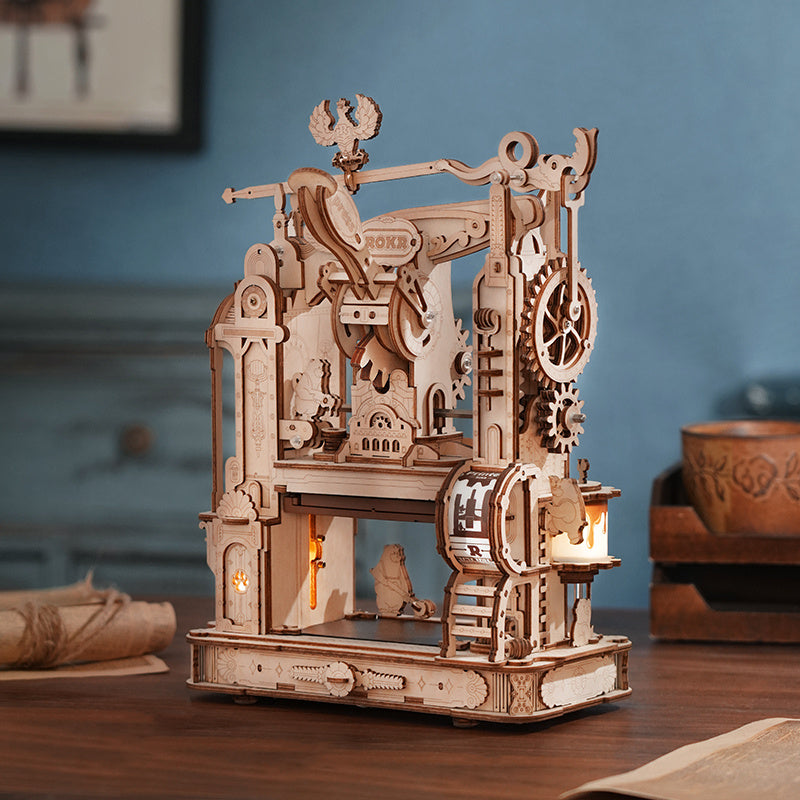 3D Wooden Puzzle Model Mechanical Gears