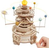 3D Wooden Puzzle Rotatable Mechanical Orrery