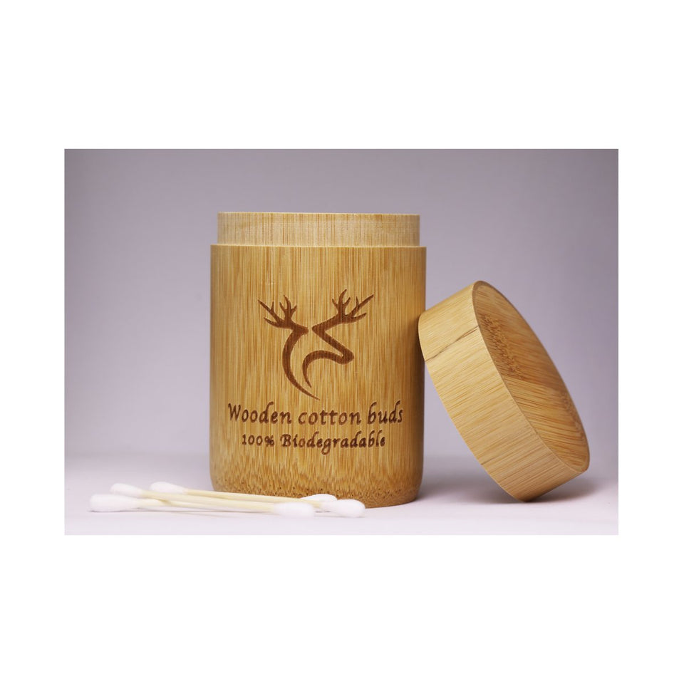 Kings Bamboo Cotton Buds and Case